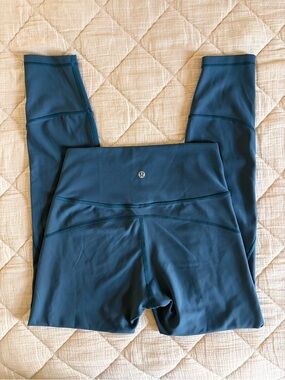 lululemon athletica Teal/Blue 25” Leggings Size 6